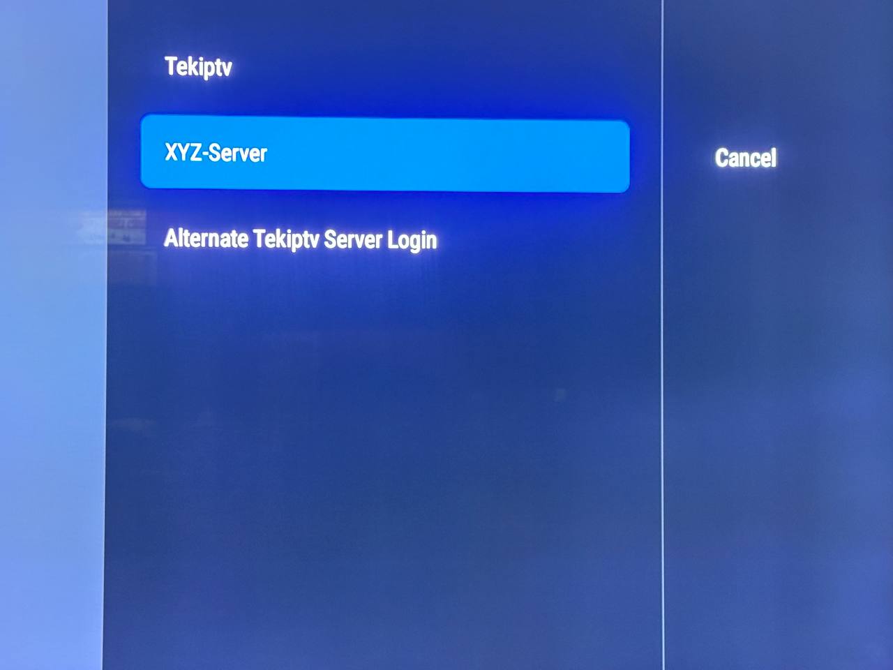 4- SELECT THE SERVER