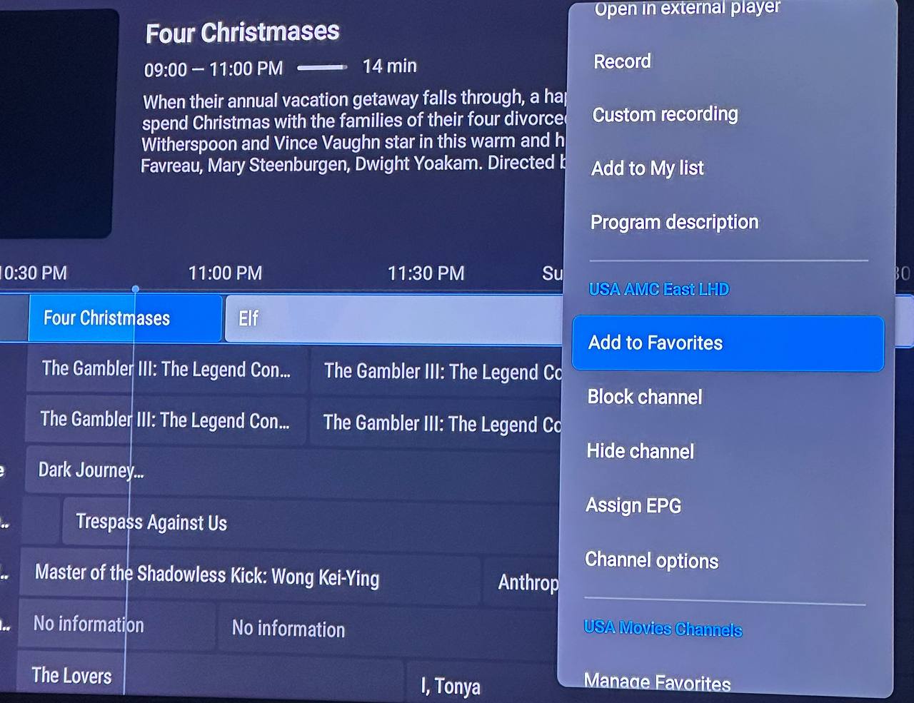 10- Saving Channel Favorites